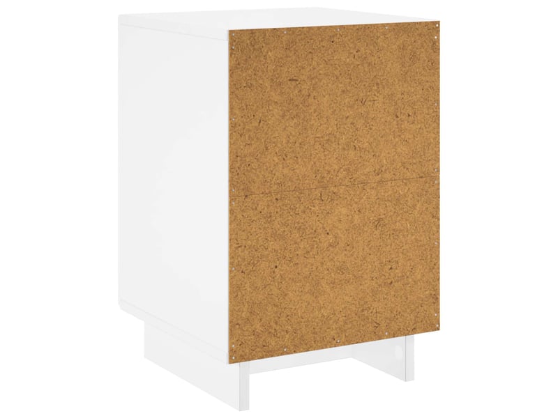  Table de chevet - cabinet de chevet - table de nuit 2 pièces blanc 33,5 x 34,5 x 50 cm  - Conforama E