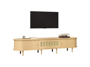 Meuble tv coloris naturel 180 cm <strong></strong> <strong></strong>