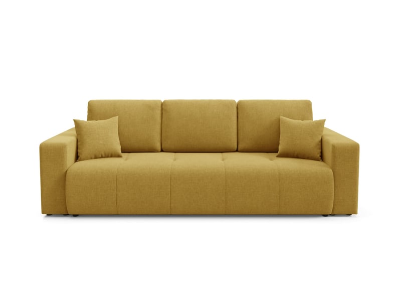  Canapé convertible molinio jaune  - Conforama A