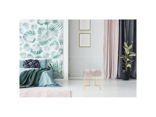 Pouf / repose pied taupe