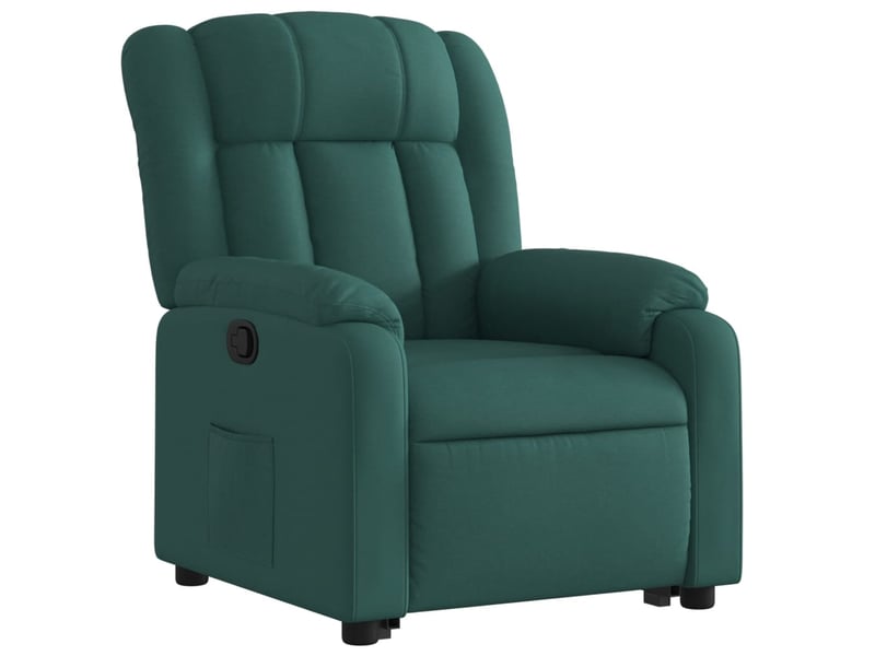  Fauteuil inclinable, fauteuil relax salon vert foncé tissu shl5749  - Conforama D