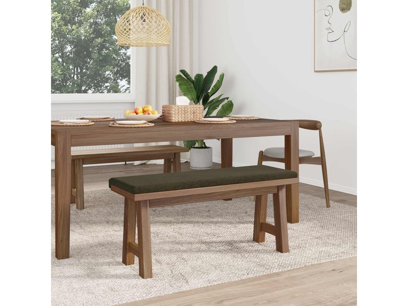  Coussin de banc, coussin d'assise, coussin de canapé tissu en suède synthétique vert armée cf53794  - Conforama C