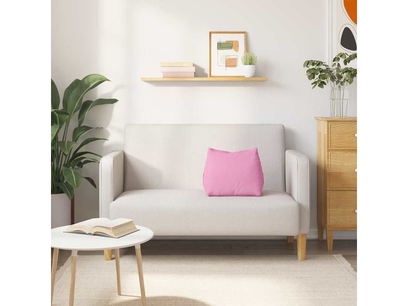 Coussin de dos, coussin de dossier rose 45 x 20 x 35 cm tissu cf54977 - Conforama D