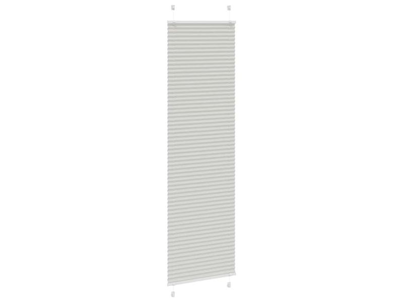Store plissé, store de fenêtre gris clair 55x200 cm largeur du tissu 54,4 cm cf46893 - Conforama C