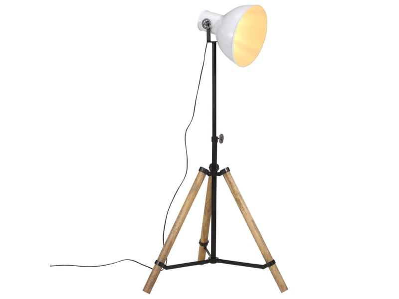  Lampadaire salon, lampe sur pied 25 w blanc 75x75x90-150 cm e27  - Conforama B