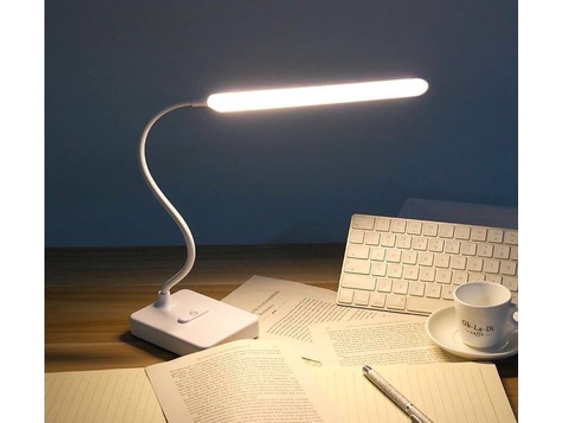  Lampe de bureau led tactile dimmable intensité 3 couleurs modes modèle plug-in  - Conforama D