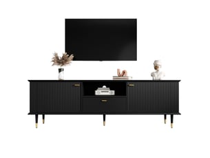 Meuble tv coloris noir 170 cm