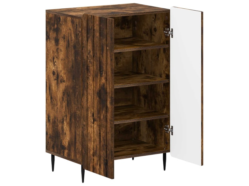  Meuble à chaussures, cabinet à chaussures zwolle 59,5x39,5x91,5 cm chêne fumé  - Conforama C