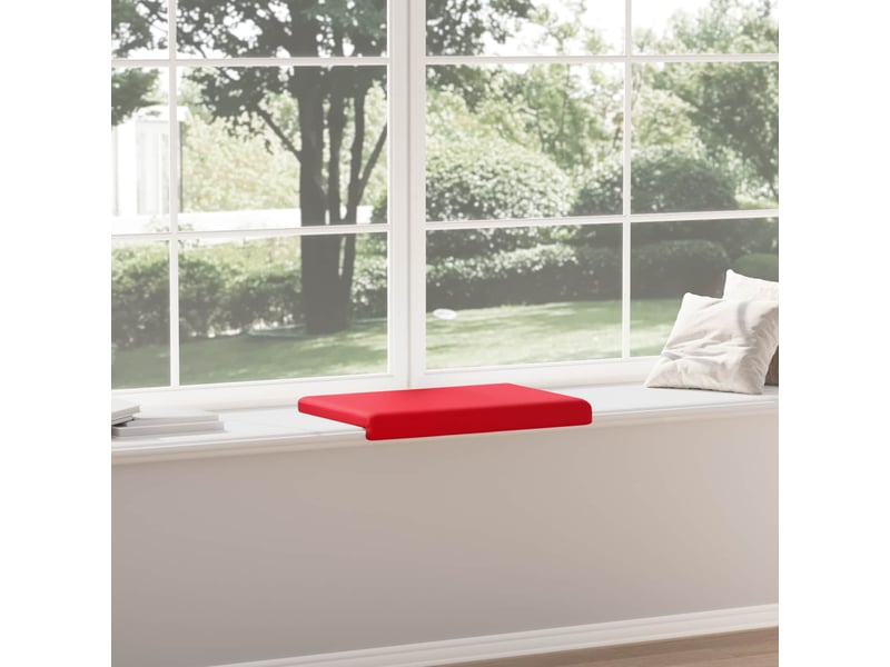 Coussin de banc, coussin d'assise, coussin de canapé simili cuir rouge profondeur 35 cm cf52935 - Conforama D