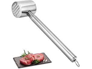 Attendrisseur de viande, marteau à viande,marteau à double face pour attendrir la viande, marteau à steak,marteau à attendrir avec manche antidérapant
