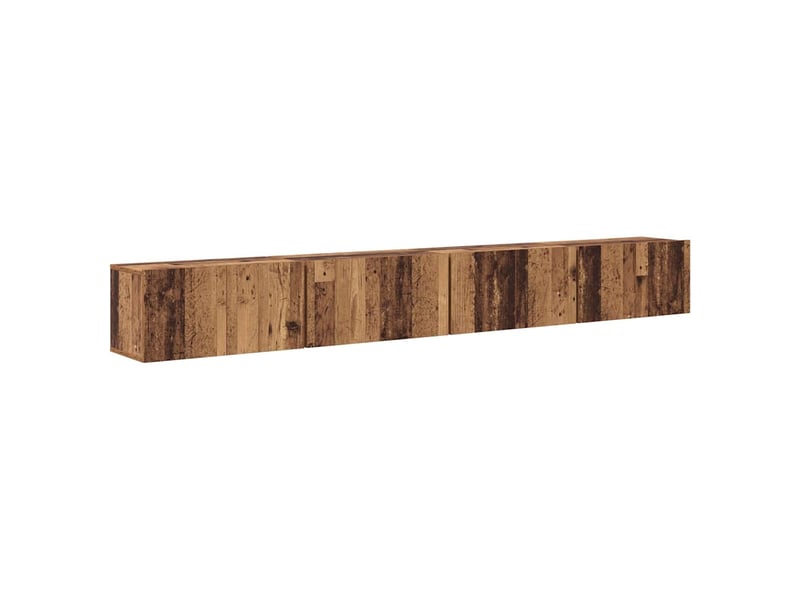  Ensemble meuble tv - banc tv - meuble de rangement 4 pcs bois ancien bois d'ingénierie  - Conforama A