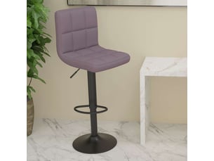 Tabouret de bar, chaise de bar taupe tissu shl4964