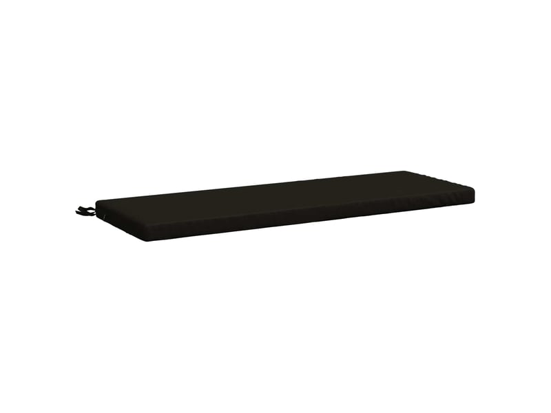 Lot de 2 coussins de banc, coussins d'assise soest 100 % polyester noir cf56825 - Conforama D