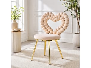 Lot de 2 chaises de salle à manger,44x54x81 cm,velours,beige clair