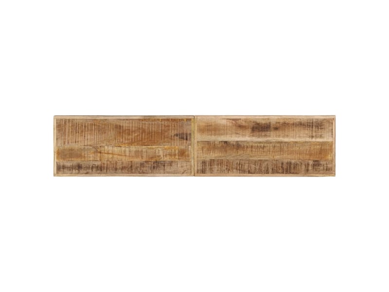  Banc d'entrée, banc d'intérieur 160 cm bois de manguier brut massif et acier  - Conforama D