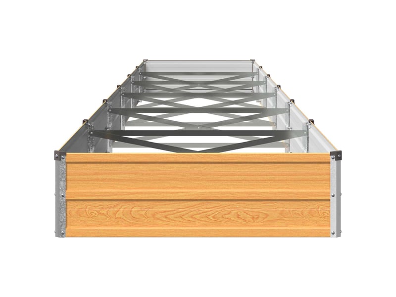 Jardinière - jardin surélevé naturel 600 x 80 x 24 cm acier laminé à froid - Conforama D