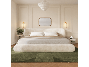 Lit 2 places 180x200 cm <strong></strong>  <strong>Fay Lum</strong> coloris beige