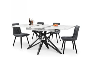 Ensemble table rectangulaire 4 chaise(s) <strong>EVRYAE </strong> <strong></strong>
