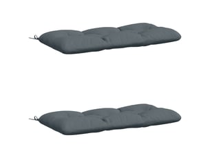 Lot de 2 coussins de banc, coussins d'assise vianen 100 % polyester bleu cf57641