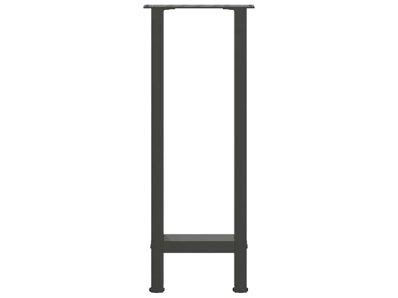  Lot de 2 pieds de console modernes 38 x 73 cm avec niveleurs réglables en acier anthracite 02_0057538  - Conforama D