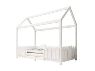 Lit cabane 90x200 cm DESVIAE   coloris blanc