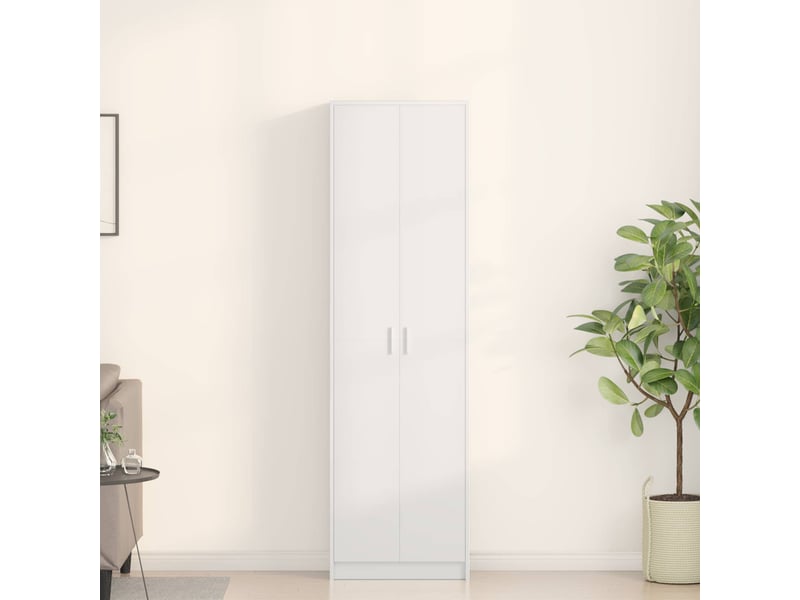  Armoire chambre, armoire de rangement blanc 55x25x189 cm bois d'ingénierie  - Conforama B