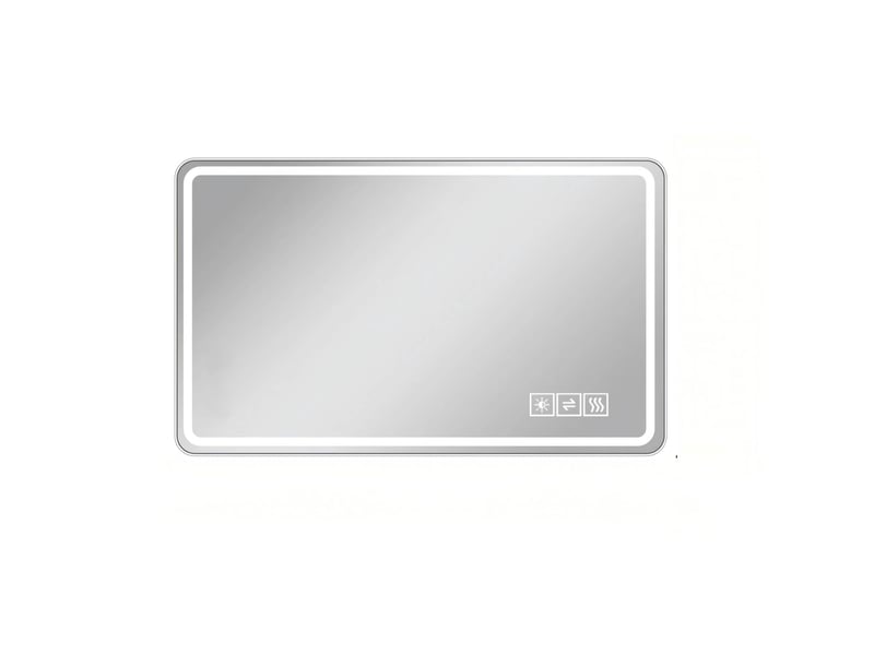  Miroir led de salle de bain sans cadre 120x60 cm argenté, antibuée ip44  - Conforama A