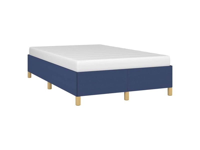  Lit double- lit adulte -  cadre de lit sans matelas bleu 120x190 cm tissu  - Conforama C
