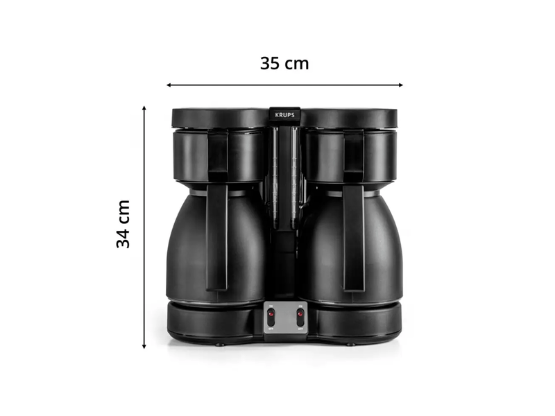  Cafetière isotherme double préparation duothek krups kt850110  - Conforama C