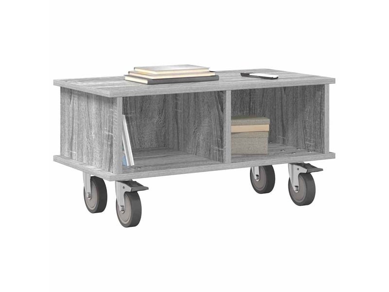  Meuble tv - banc tv - meuble de rangement 68,5 x 35 x 35 cm gris sonoma bois d'ingénierie  - Conforama C