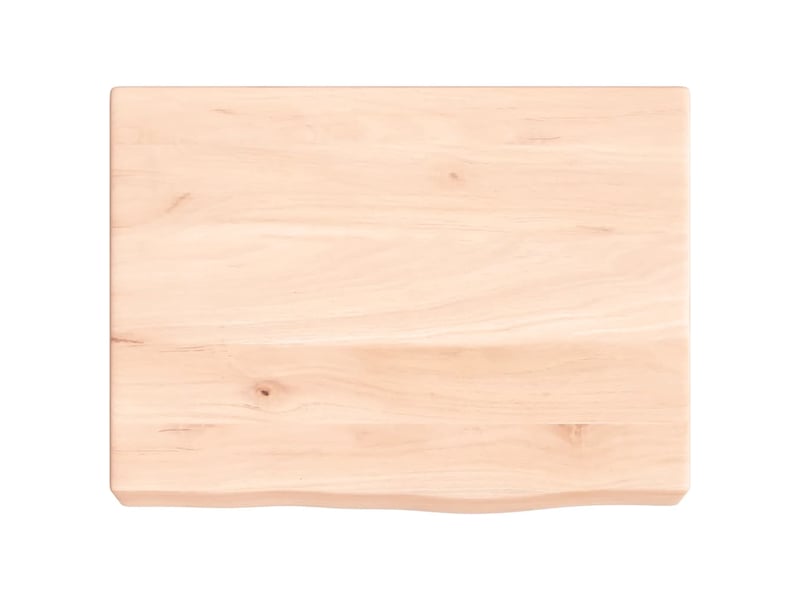 Comptoir de salle de bain, plan de travail 40x30x(2-6) cm bois massif non traité cf65726 - Conforama D