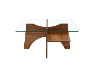 Table basse carré(e) coloris bois foncé <strong>BEAUNIV</strong> <strong></strong> - 80 cmx80 cm