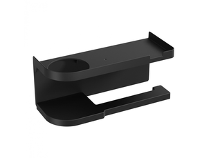 Porte-papier toilette moderne avec étagère de rangement, organiseur mural pour salle de bain, plastique noir 200 pièces