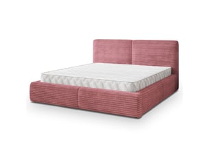 Lit coffre 180x200 cm MASSENO coloris rose