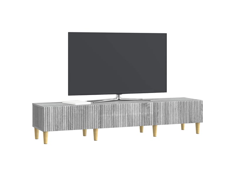  Meuble tv - banc tv - meuble de rangement sonoma gris 147 x 34,5 x 30 cm bois d'ingénierie  - Conforama C