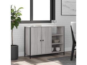 Buffet - bahut - meuble de rangement sonoma gris 100x33x75 cm bois d'ingénierie
