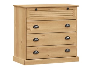 Commode 1 tiroir(s)    <strong></strong> <strong></strong> coloris marron largeur 80 cm