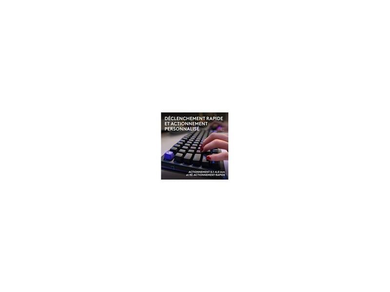  Clavier gaming filaire 75 touches azerty fr retroeclairage noir dual swap 8257841 - Conforama D
