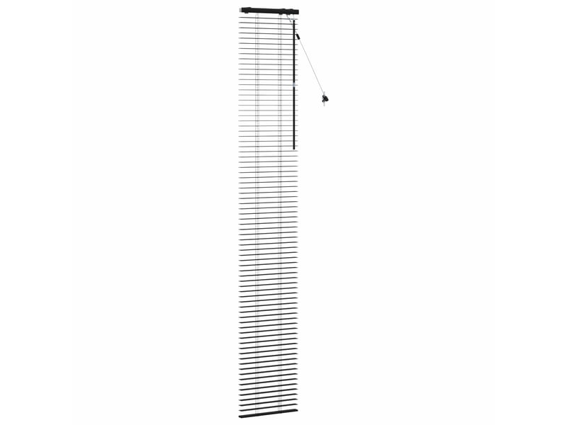 Store vénitien, store de fenêtre noir 45 x 250 cm 35 mm bois de paulownia massif cf48166 - Conforama C