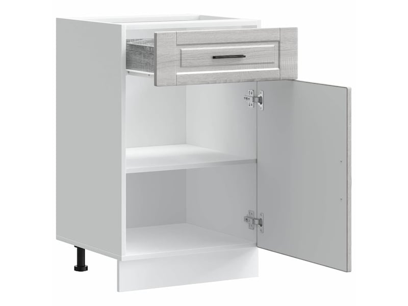  Meuble de rangement, armoire de cuisine porto sonoma gris bois d'ingénierie shl2789  - Conforama E