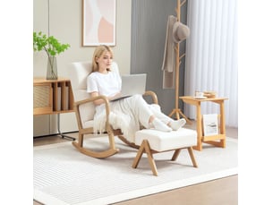 Fauteuil relax manuel <strong>HAUSS SPOLE</strong> <strong></strong> Polyester blanc vendu A l'unité