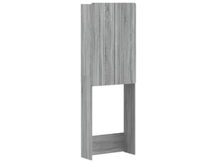 Armoire de toilette, meuble de toilette zwolle sonoma gris 66x25.5x190 cm