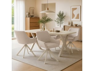Ensemble table rectangulaire  4 chaise(s)  <strong>GOEURVANT</strong> <strong></strong> 