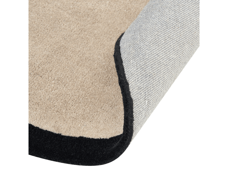 Tapis sakaro taupe ø 160 cm laine - Conforama E