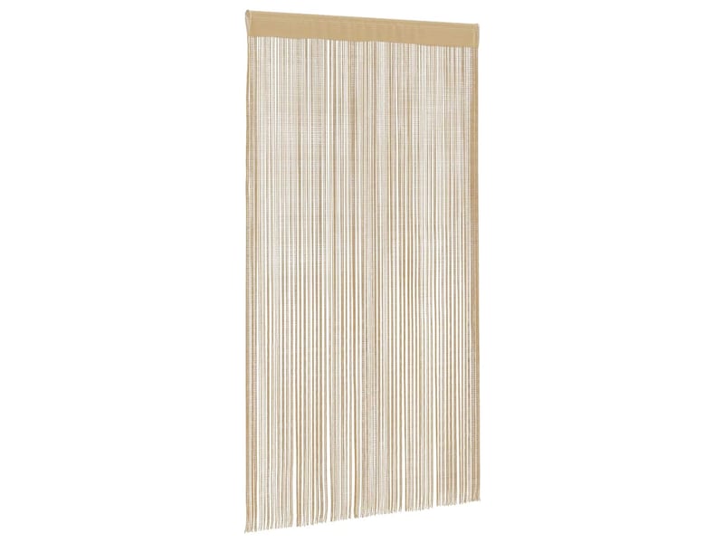  Lot de 2 rideaux en fils, rideau de porte 100 x 250 cm beige cf43836  - Conforama C