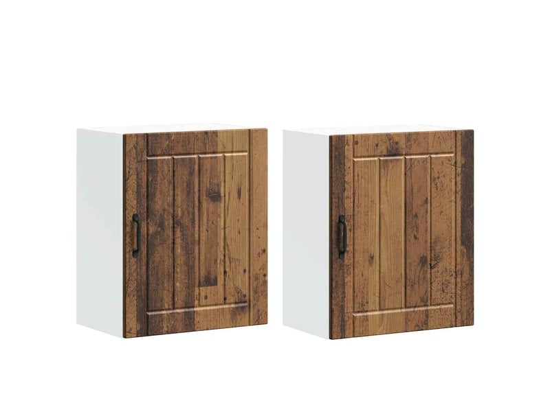  Meuble de rangement, armoires murales de cuisine lucca bois d'ingénierie vieilli  - Conforama A