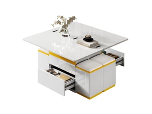 Table basse  coloris blanc <strong></strong> <strong></strong>