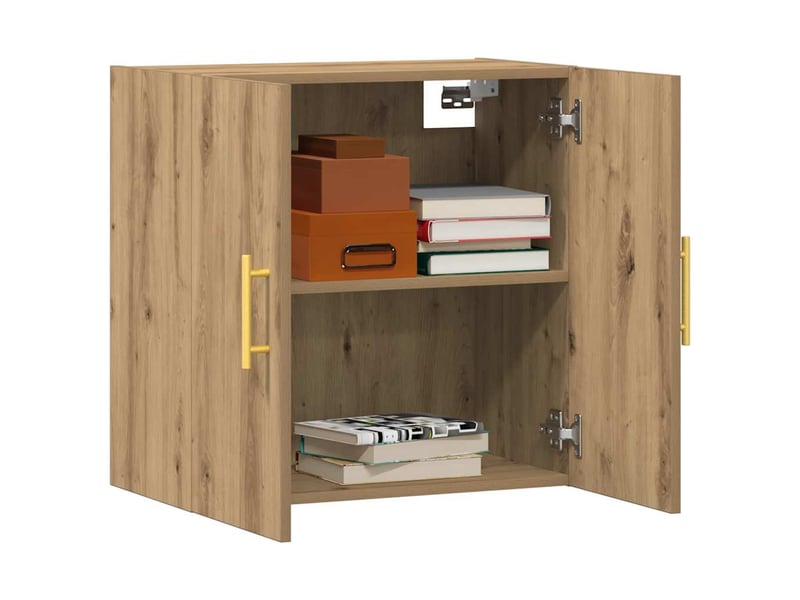  Armoire murale salon chêne artisanal 60x31x60cm bois d'ingénierie shl6069  - Conforama C