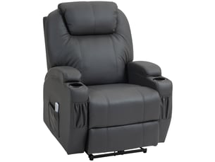 Fauteuil relax électrique  RAELUNYI Cuir / Tissu noir