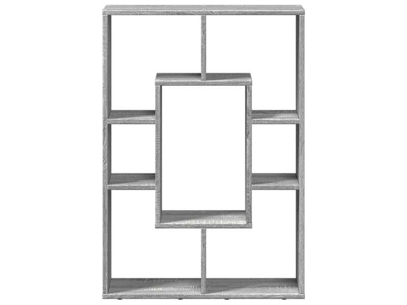 Bibliothèque, meuble de rangement salon sonoma gris 63x20x90 cm bois d'ingénierie - Conforama E